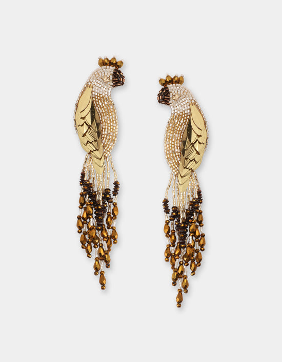 Boucles d'oreille Peacock - Olivia Dar