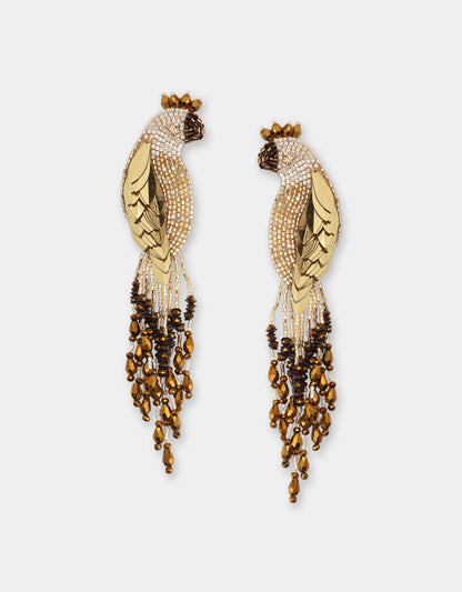 Boucles d'oreille Peacock - Olivia Dar