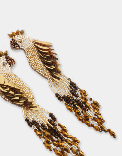 Boucles d'oreille Peacock - Olivia Dar