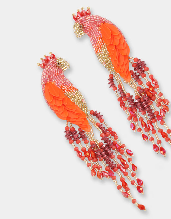 Boucles d'oreille Peacock - Olivia Dar
