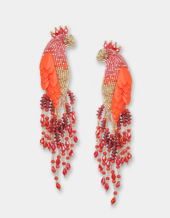 Boucles d'oreille Peacock - Olivia Dar