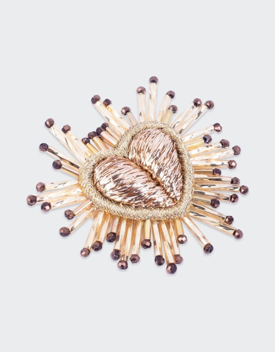 Broche Sparkle Heart - Olivia Dar